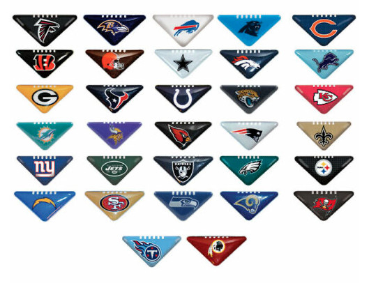 NFL Table Top Flick Football Favor Fidget: PICK YOUR 32 Teams of FANATICISM!!!
