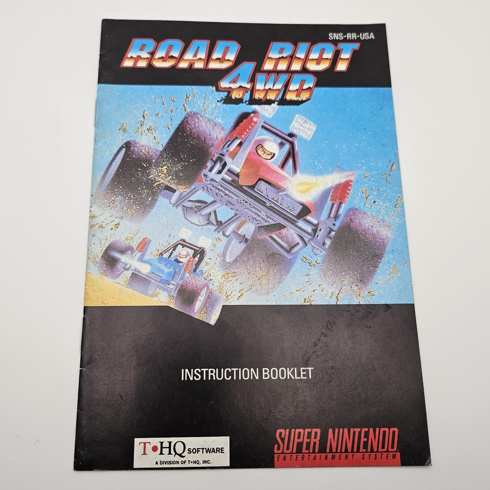 Road Riot 4WD Super Nintendo SNES Instruction Booklet Manual English USA ONLY