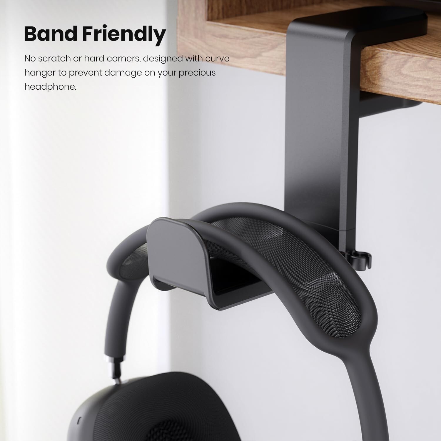 PC Gaming Headset Headphone Hook Holder Hanger Mount Under Desk +Cable Clip