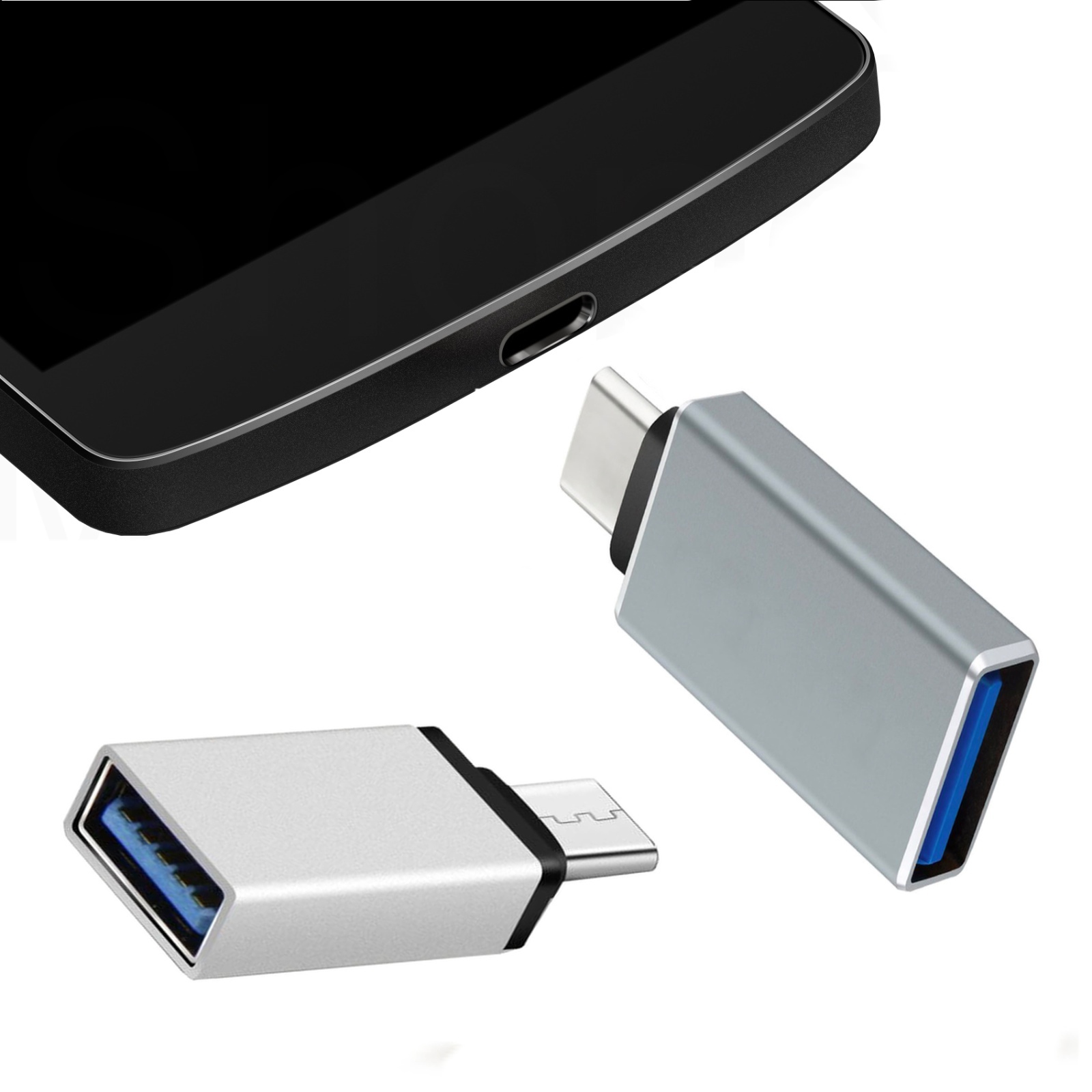 USB-C OTG Adapter For Samsung Galaxy A16 A26 A36 A56 A06 5G Male to USB 3.0