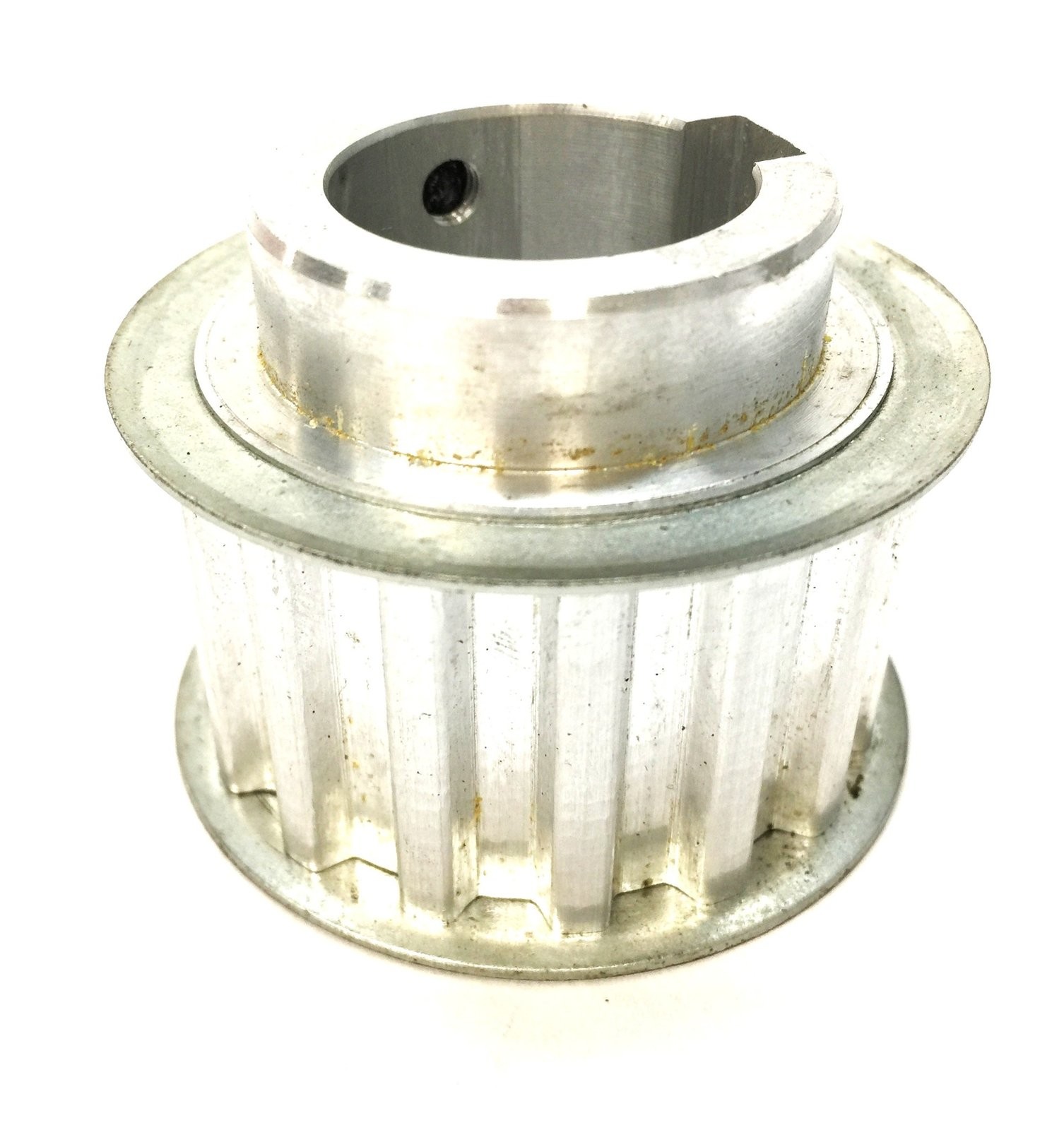 Unbranded 2" Aluminum 16-Tooth Timing Pulley with .985" Bore Keyway NOS
