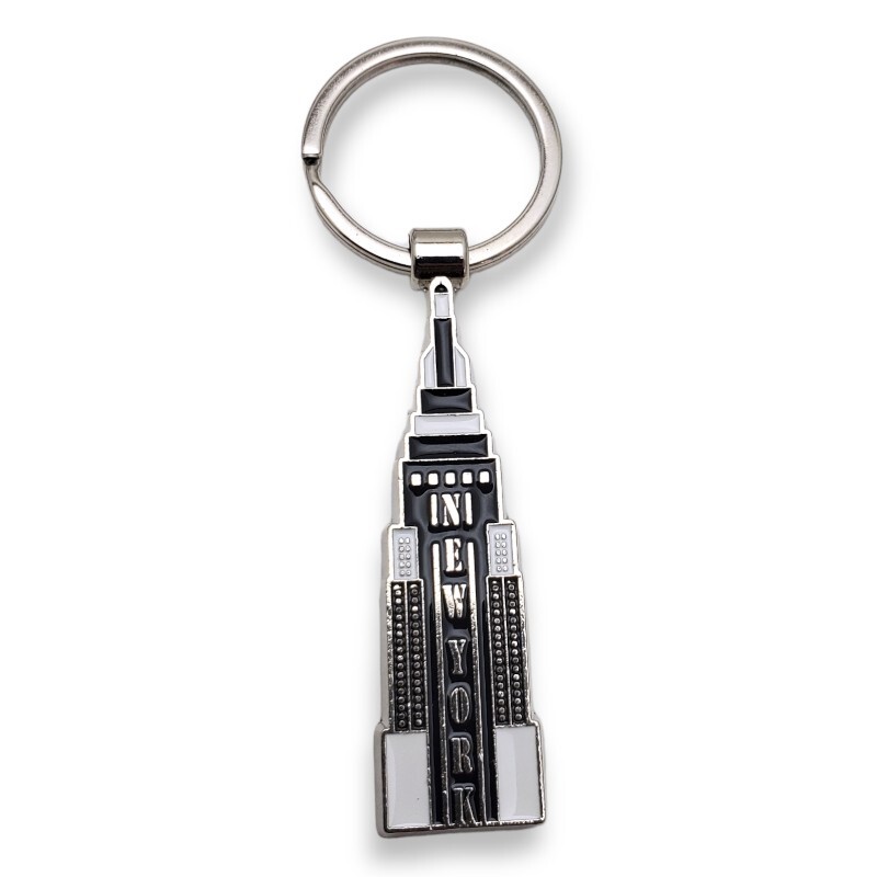 New York Keychain Empire State Key Ring Holder Travel Tourist Gift NYC Souvenir