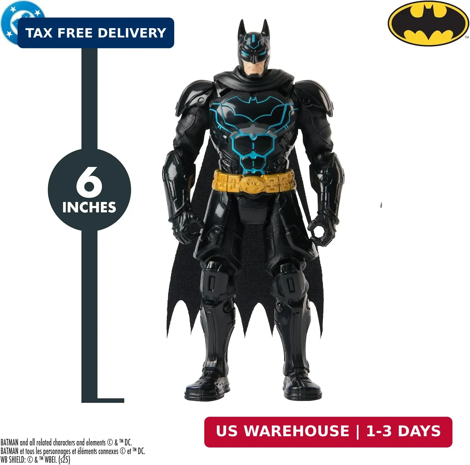 DC Comics, Batman Ninja Strike 6" 3-Pack Battle Set Action Figures with Pop-Out