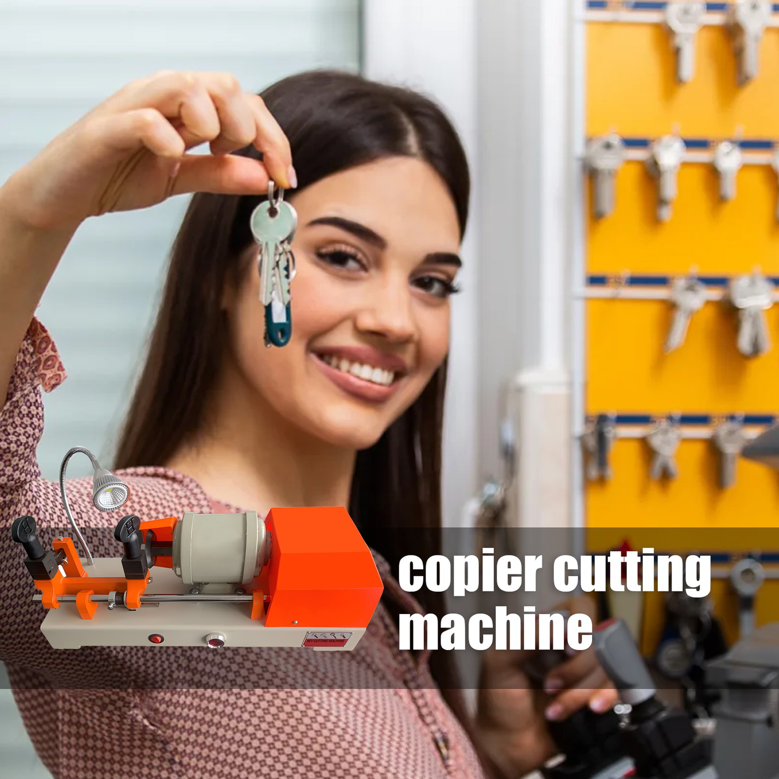 Key Cutting duplicating Machine Cutter Car Key Copier Locksmith Tools--
