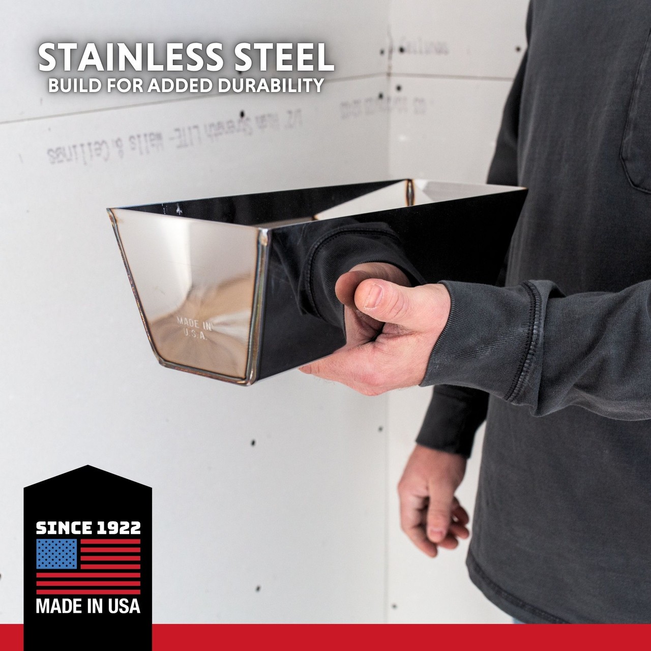 Advance Equipment 12" Heli-Arc Welded Stainless Mud Pan Rounded Bottom