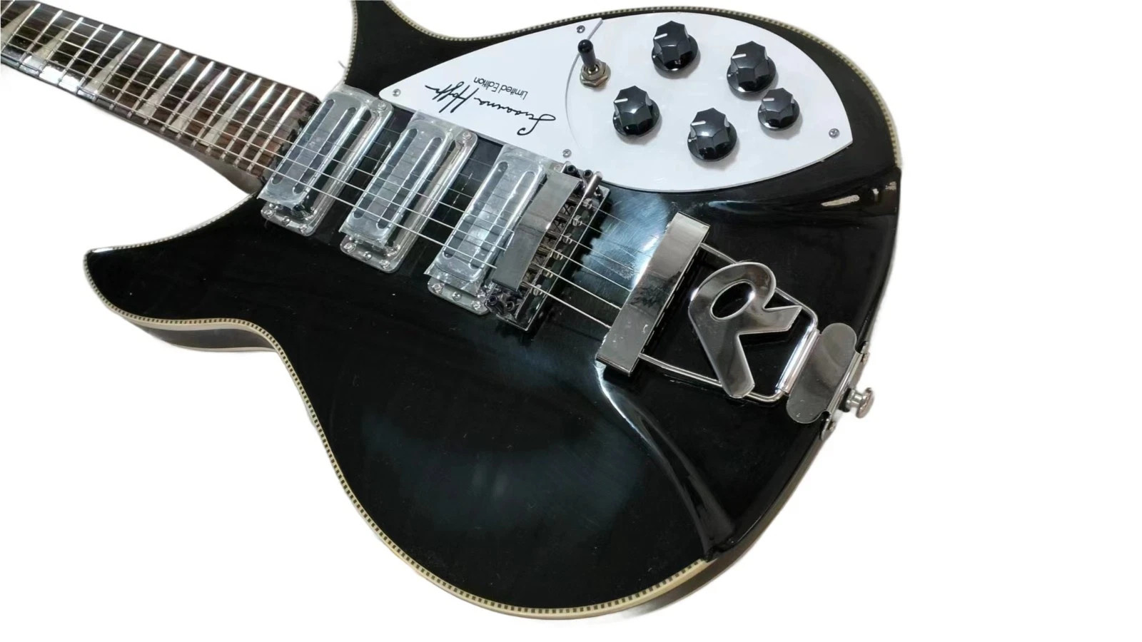Hoffs black 350 style model 3 Pick-Up Electric Guitar 6 Strings Instrument fast