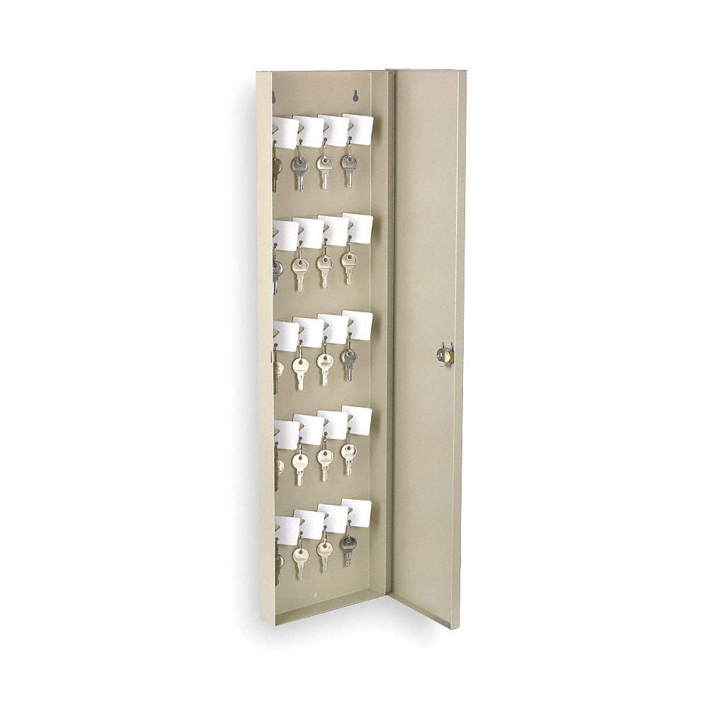 GRAINGER APPROVED 2NET3 Key Control Cabinet,50 Keys,Steel 2NET3