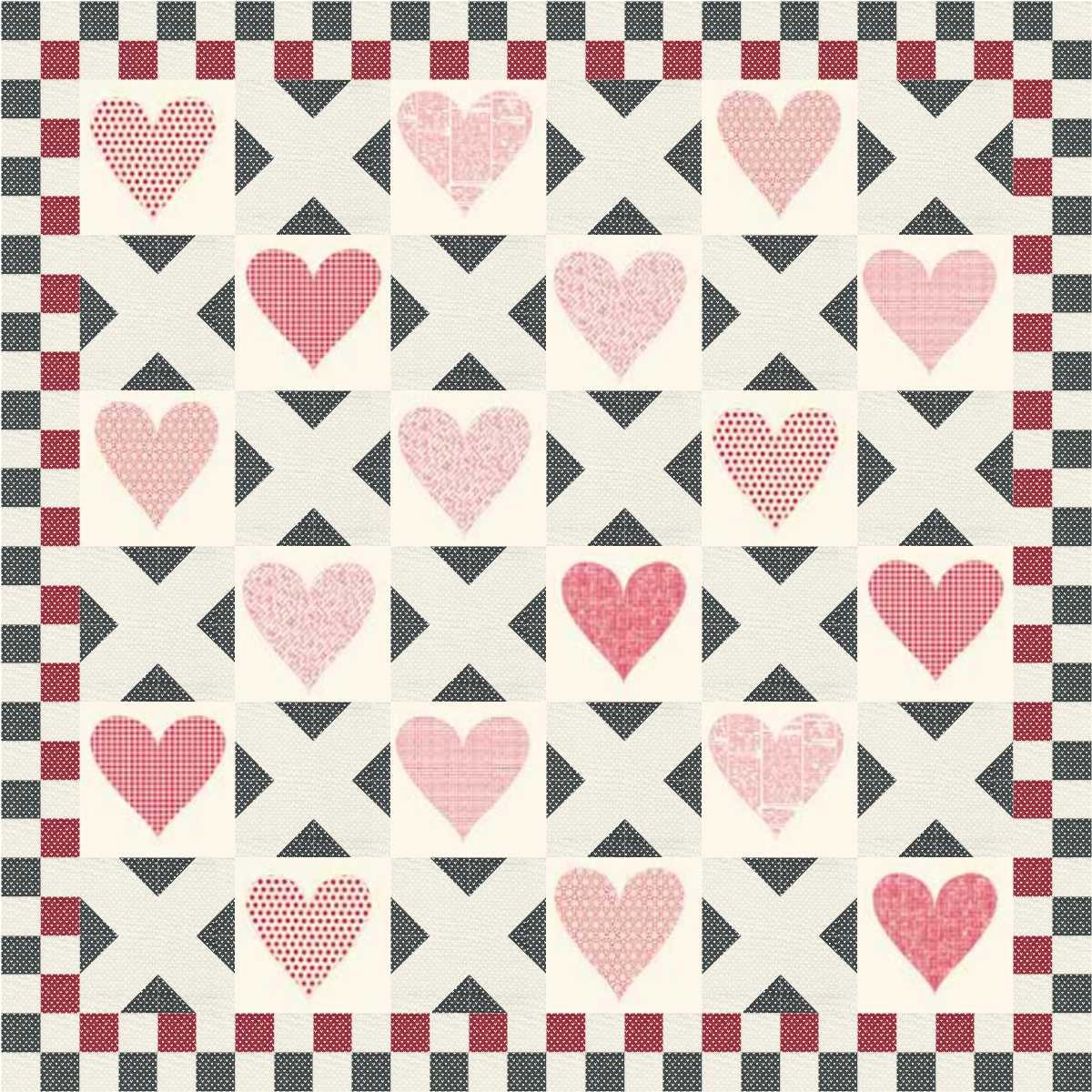 HUGS N KISSESS Quilt Pattern Sweetwater PASTRY SHOP DESIGN