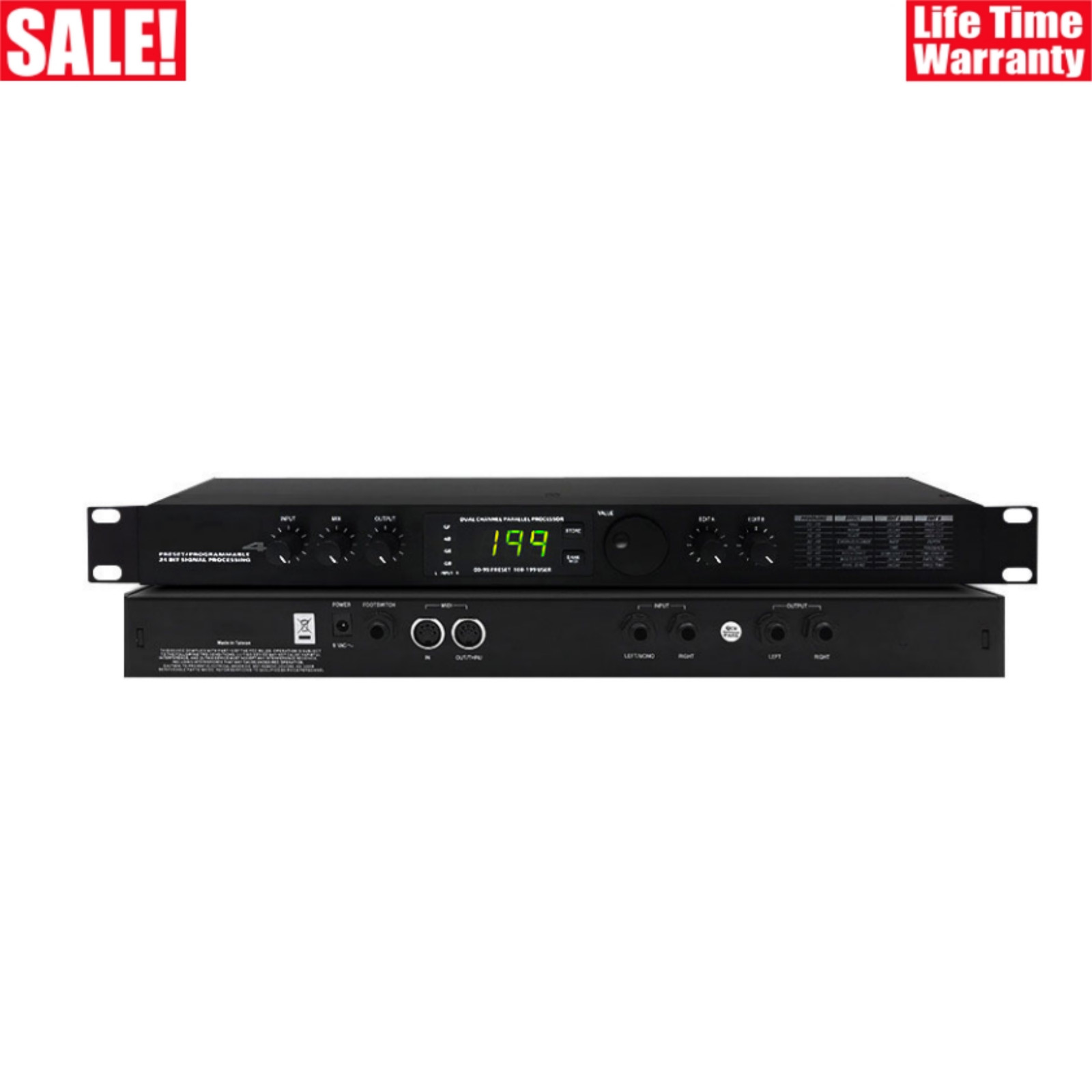 Microverb4 Dual Channel Effector DSP Preset/Programmable 24Bit Signal Processor