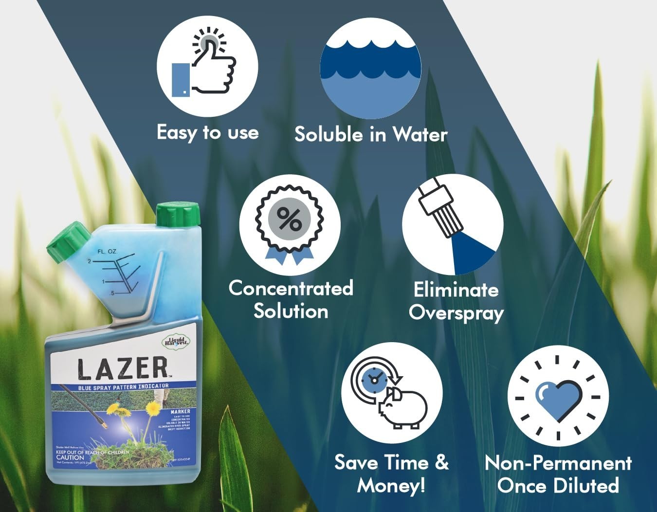 Visual Guide Spray Pattern Indicator for Accurate Weed Treatment Applications