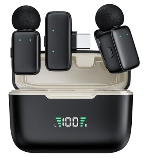 Mini Wireless Lavalier Microphone for iPhone/Android/Tablet/PC with