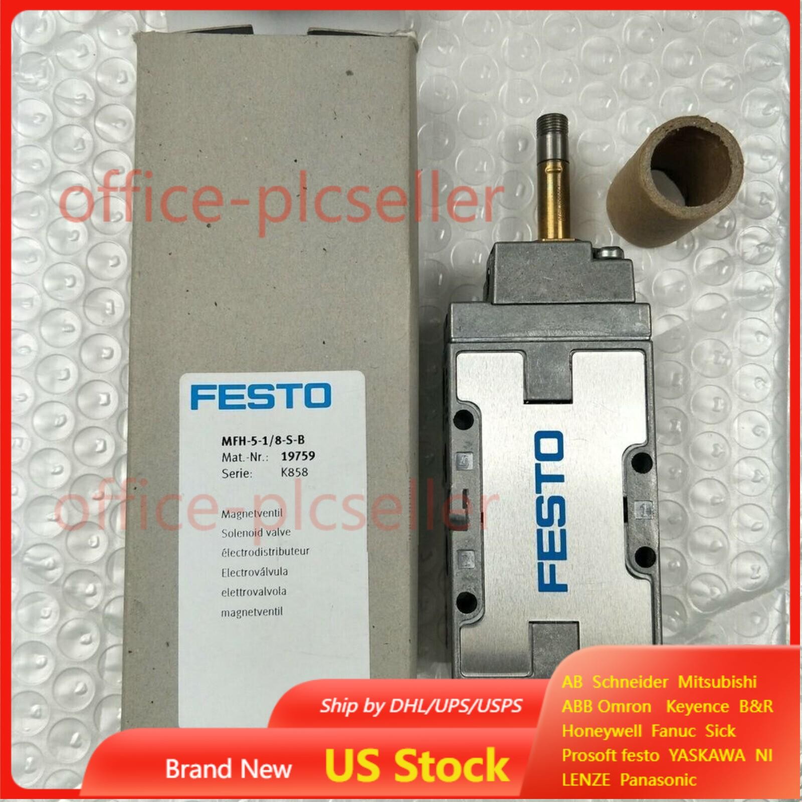 US FREE TAX New Festo MFH-5-1/8-S 10348 Solenoid valve