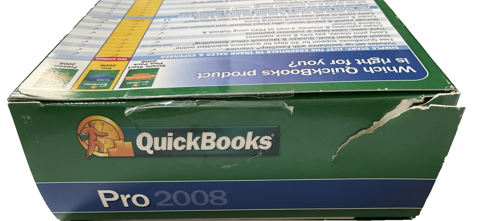 Intuit Quickbooks PRO 2008 For Windows XP/Vista US Version