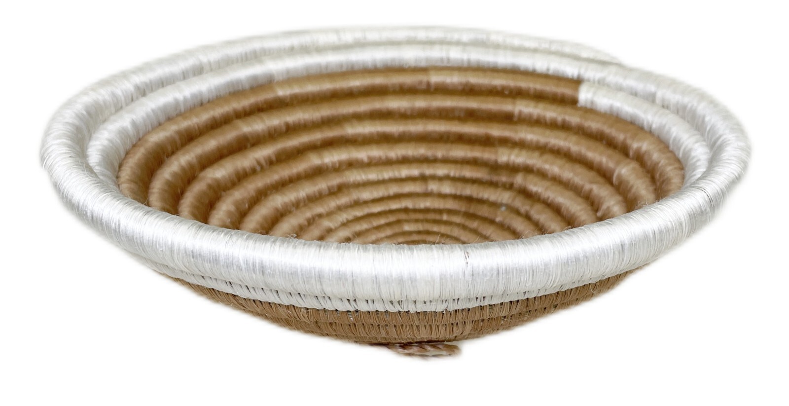 Coiled Woven Basket Catch All Bowl