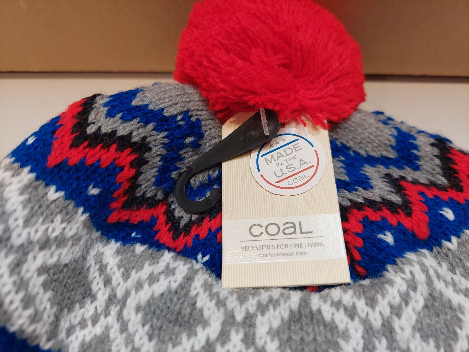 Coal Headwear - The Winters Grey Colour Adults Beanie Hat - Made in USA RRP $50
