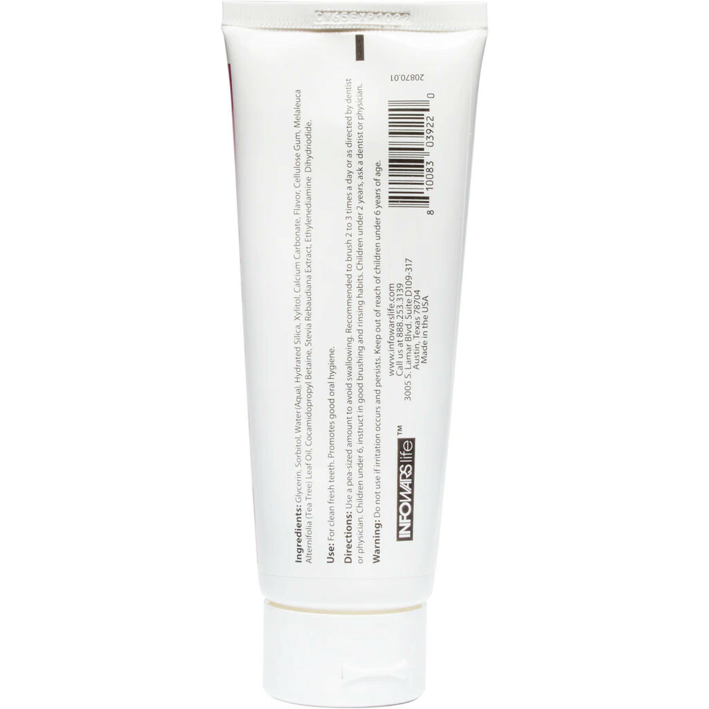 infowars SUPERBLUE Bubblegum Non-Fluoride Toothpaste