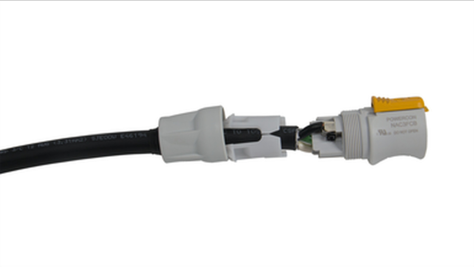 PowerCON Blue/Grey Extension Cable 12AWG, 10 ft
