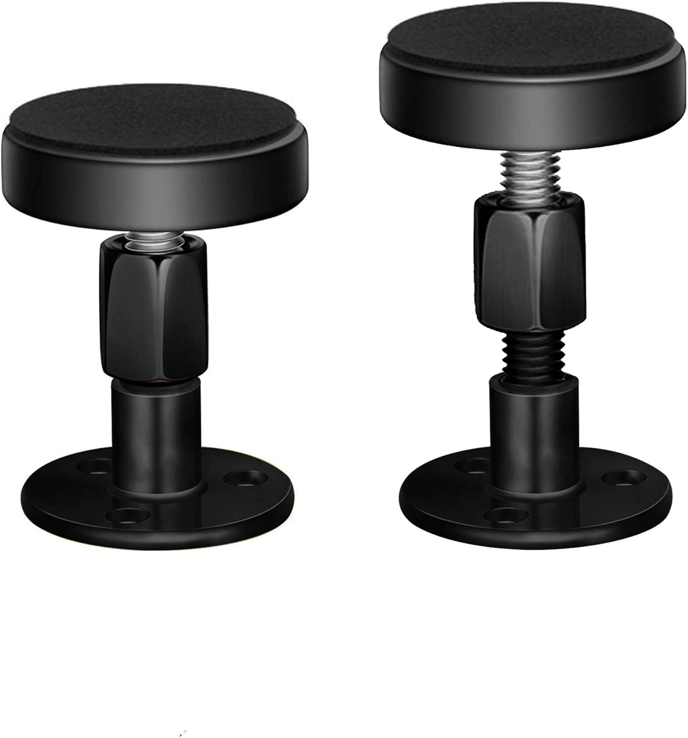 2PCS Black Adjustable Bed Frame Anti-Shake Tool, Headboard Stoppers with Free Fu