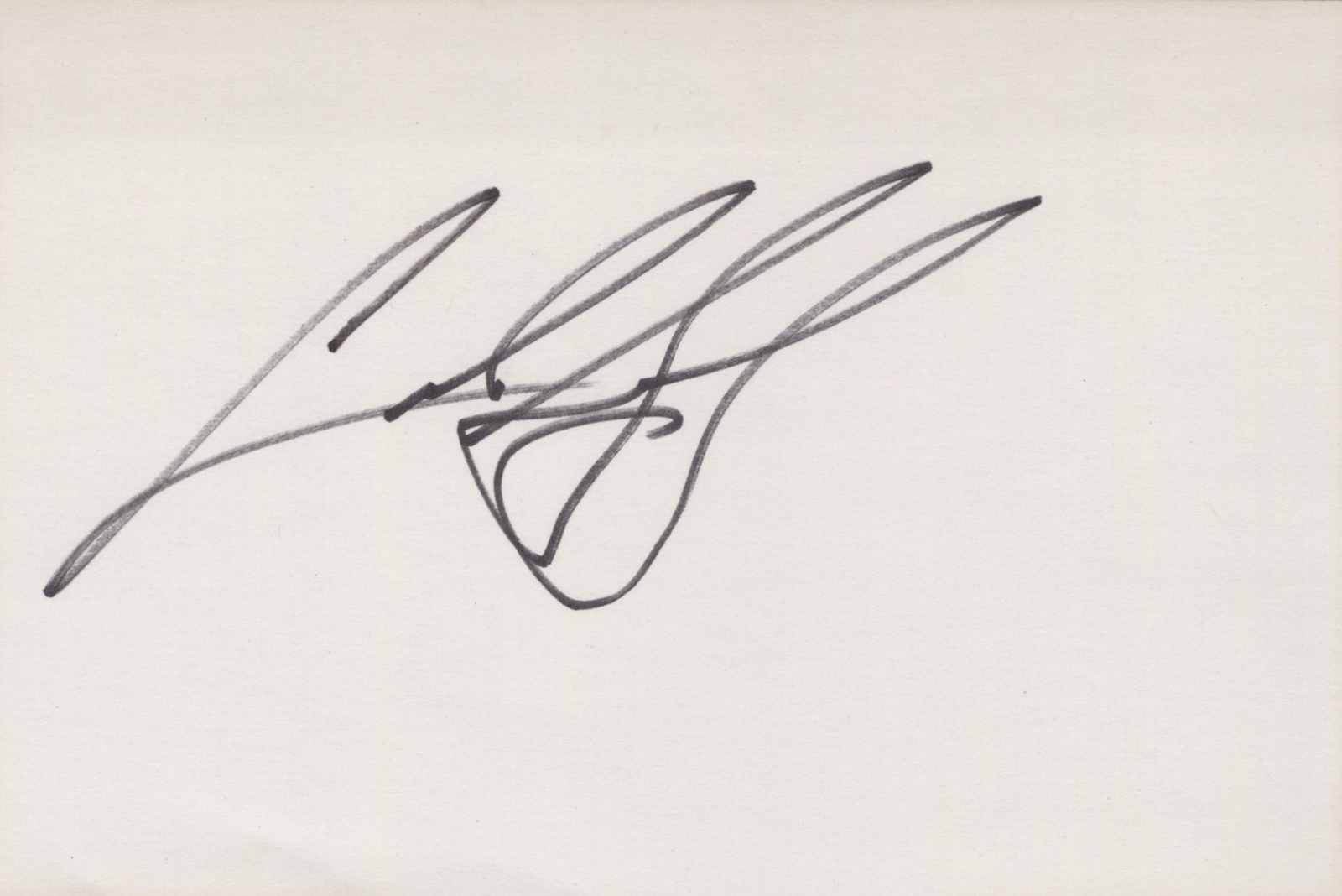 Cuba Gooding Jr. signed 4x6 index card