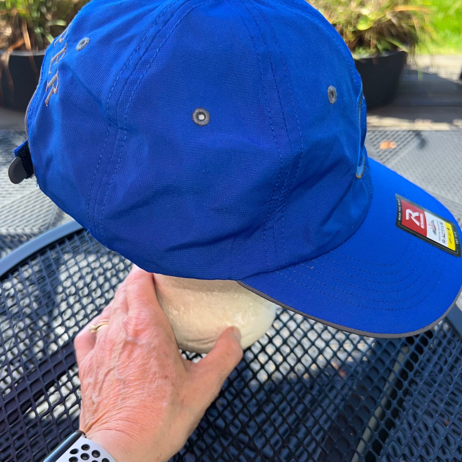 Caliper C Royal Blue Richardson 155 Hat Cap Hook Loop Strap Buckle hook Loop