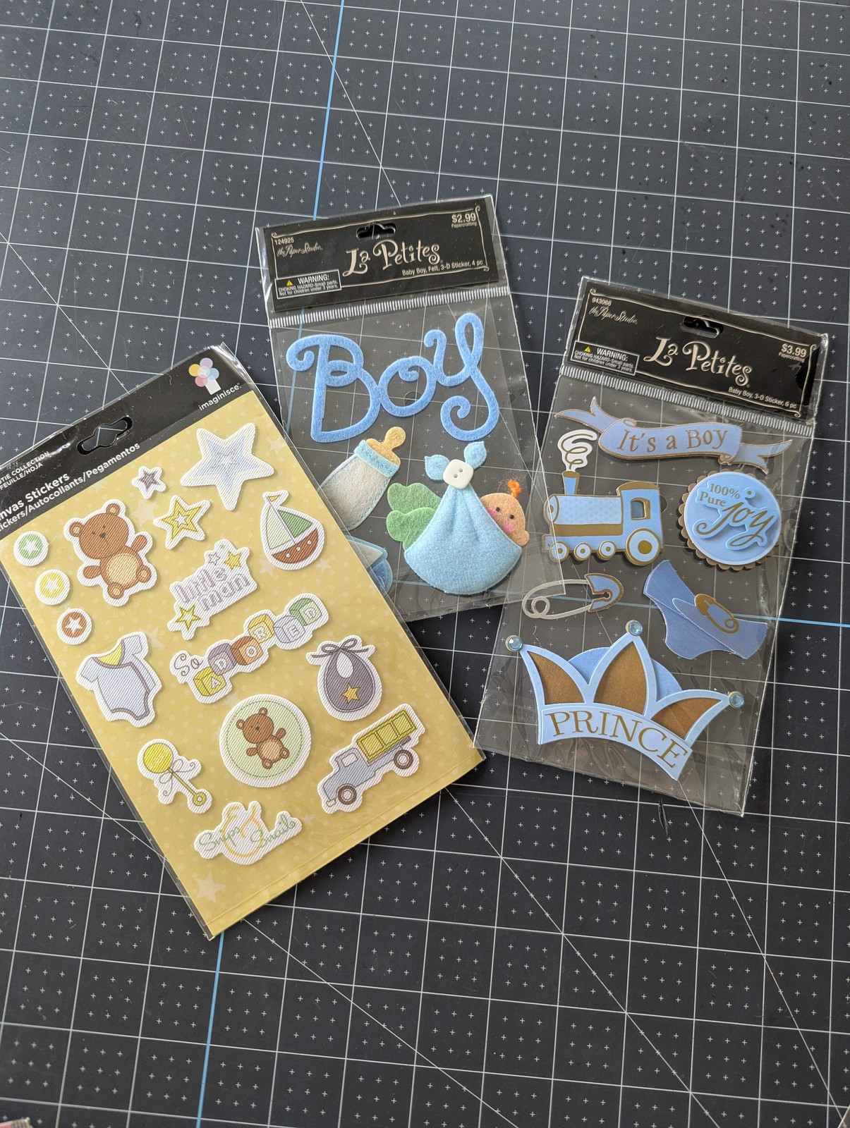 Welcome Baby Boy Sticker Bundle