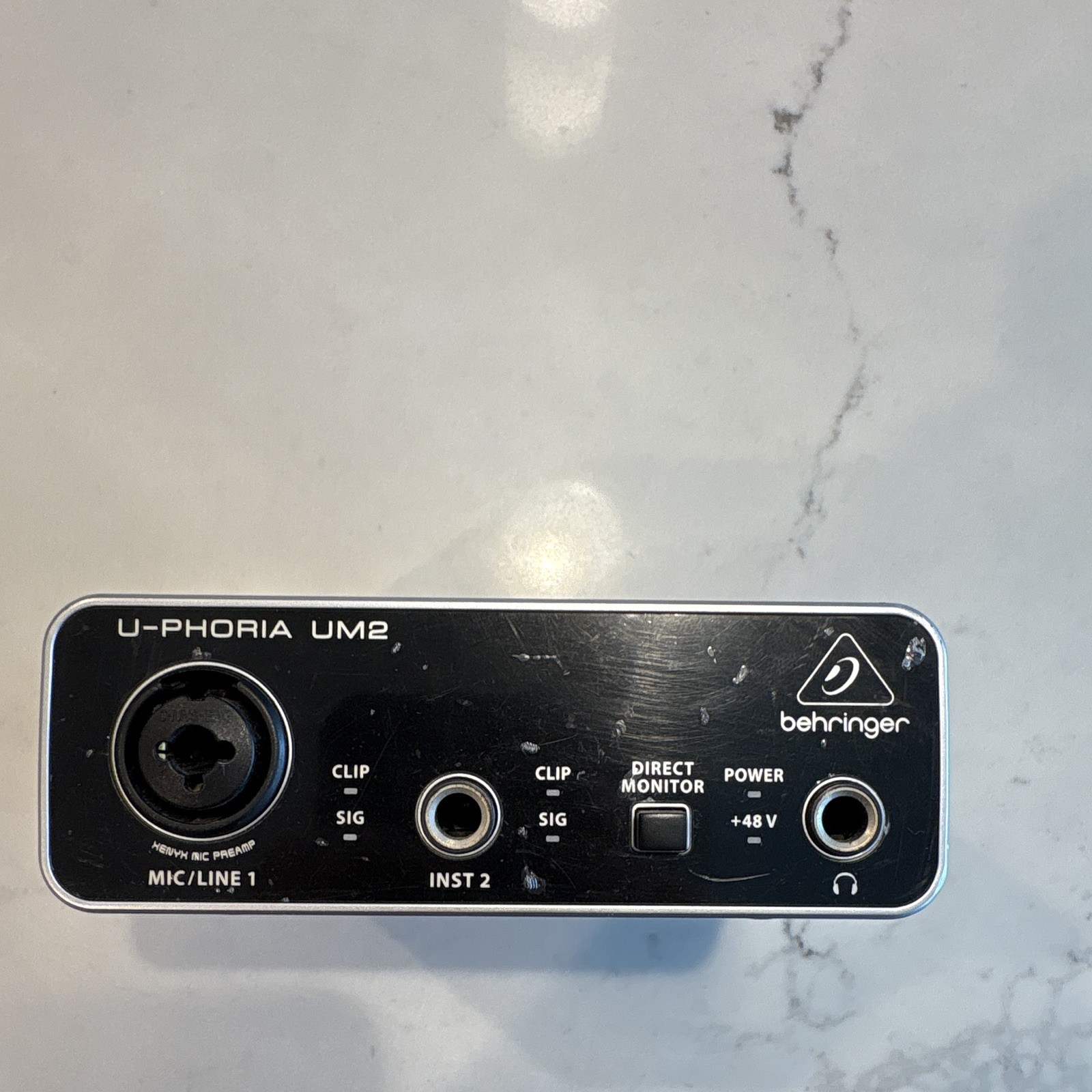 Behringer U-PHORIA UM2 USB Audio Interface 2-Ch 24-bit/48kHz 48V Direct