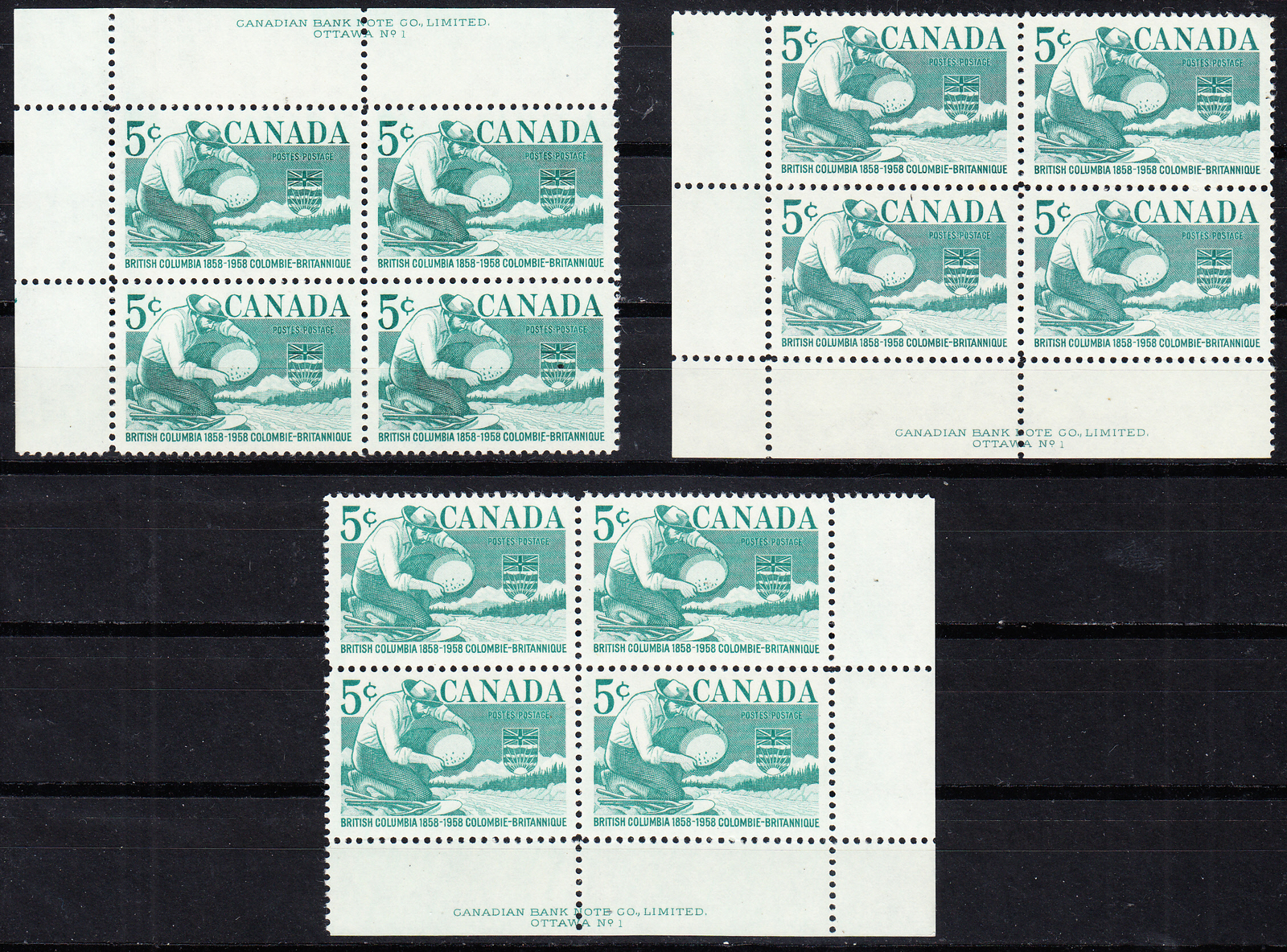 W CANADA 0377 PBK1 (1-3) MNH