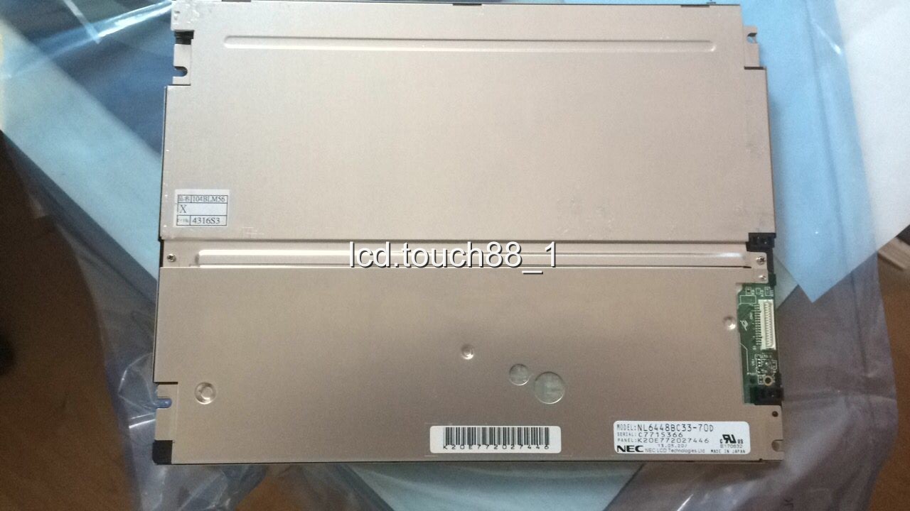 Original NL6448BC33-70D 10.4 inch LCD screen dispay panel For NEC 640*480