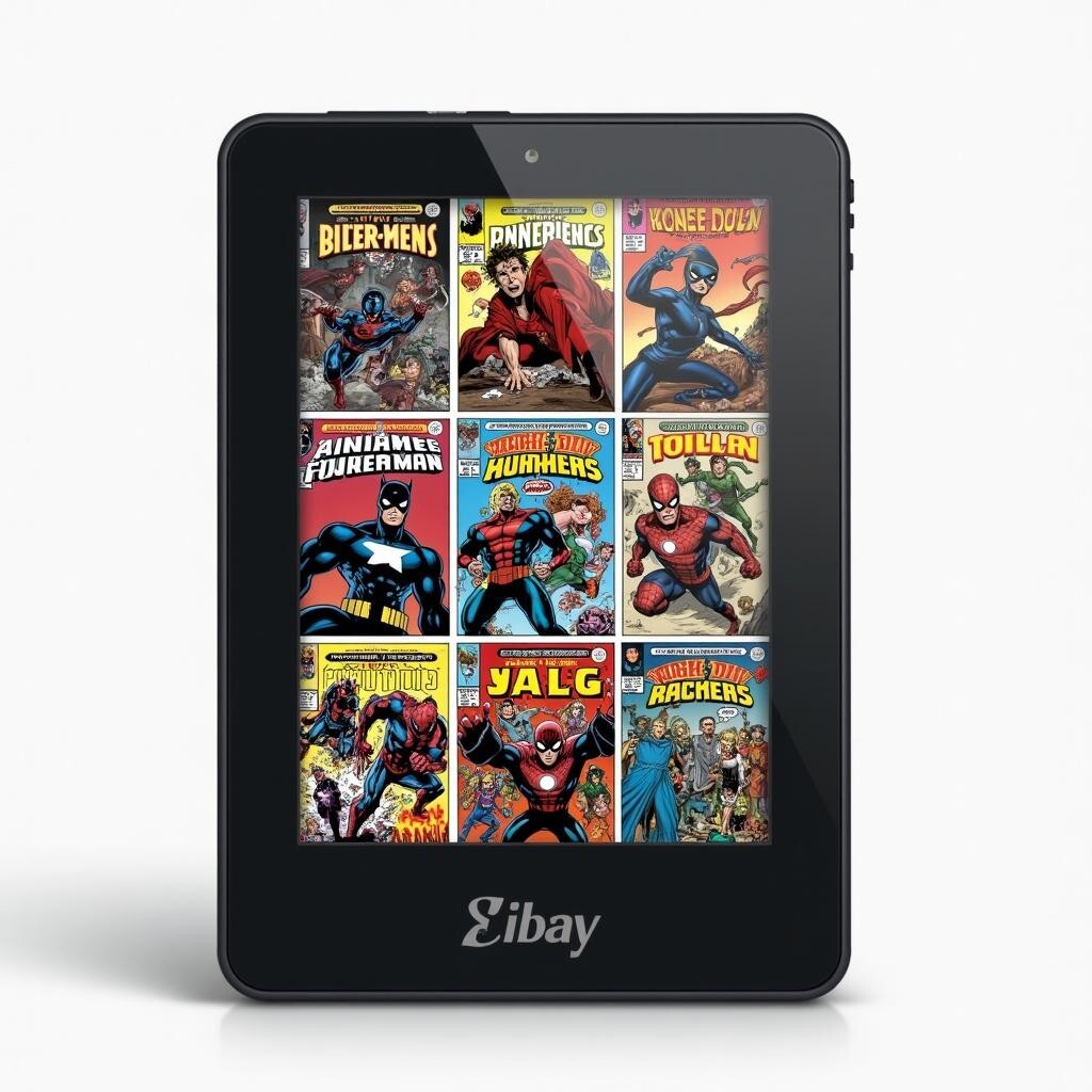 Comic Books Micro-SD 1 TB for Raspberry Pi 4 [4/8 GB] - With Built-in Web Reader