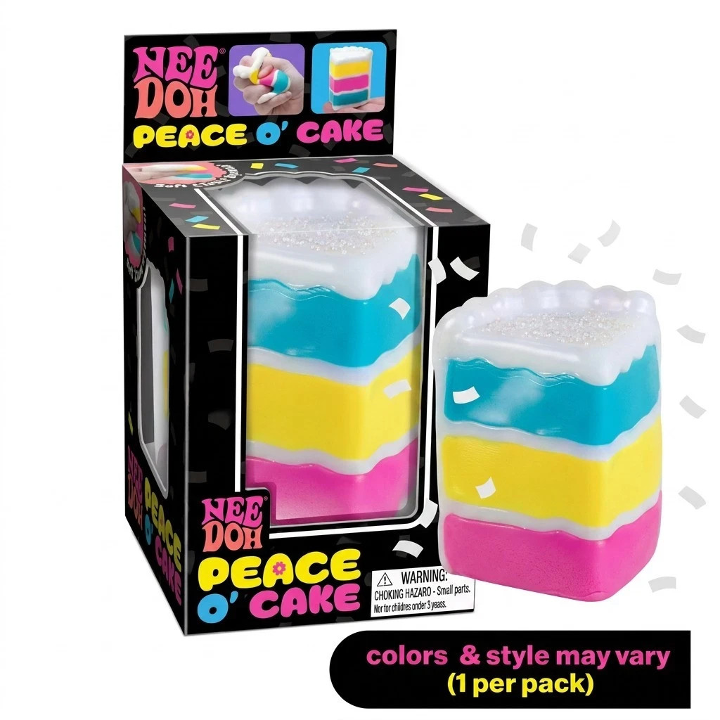 NeeDoh Peace OCake Sensory Squeeze Ball Slow Rebound Stress Relief Fidget Toy