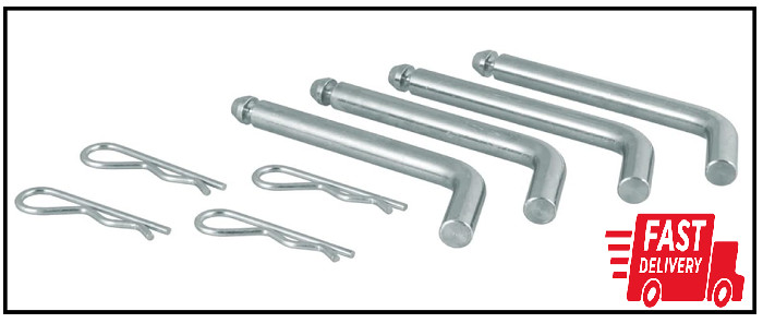 Fifth Wheel Pins Clips 1/2-In 5th Wheel Hitch Base Rails Steel Zinc Plated
