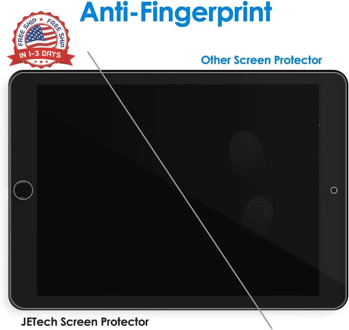 Screen Protector for iPad (9.7-Inch, 2018/2017 Model, 6th/5th Generation)