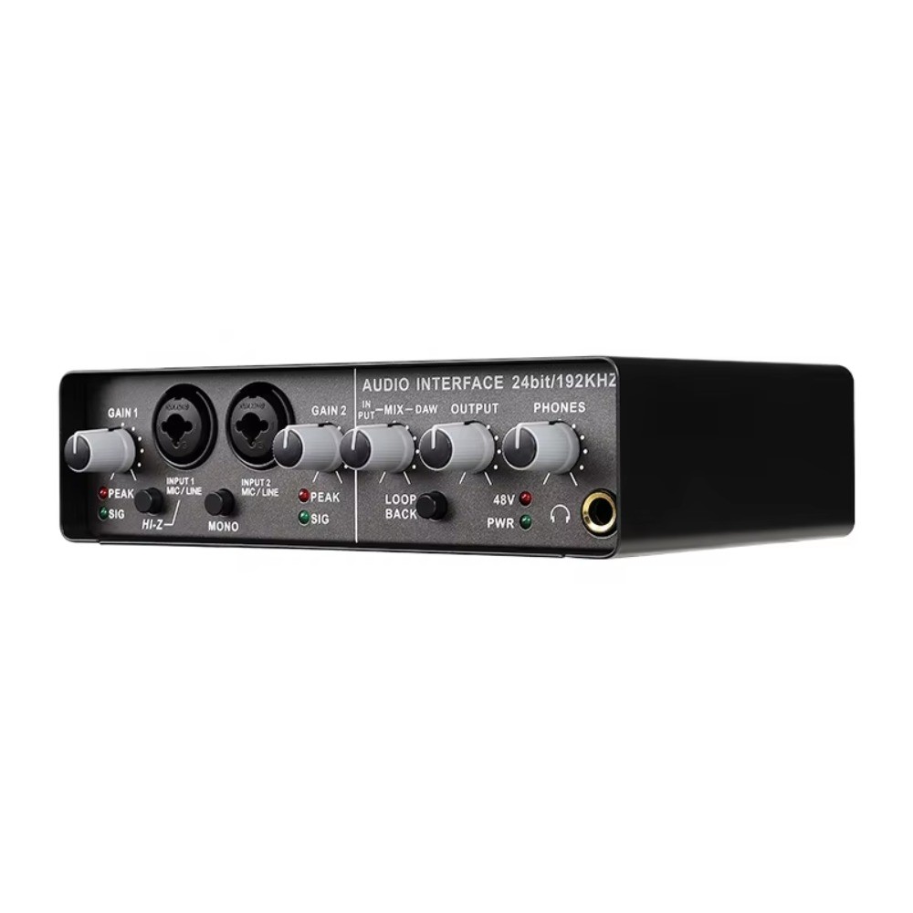 Professional USB Audio Interface for PC Studio Recording and Music Production
