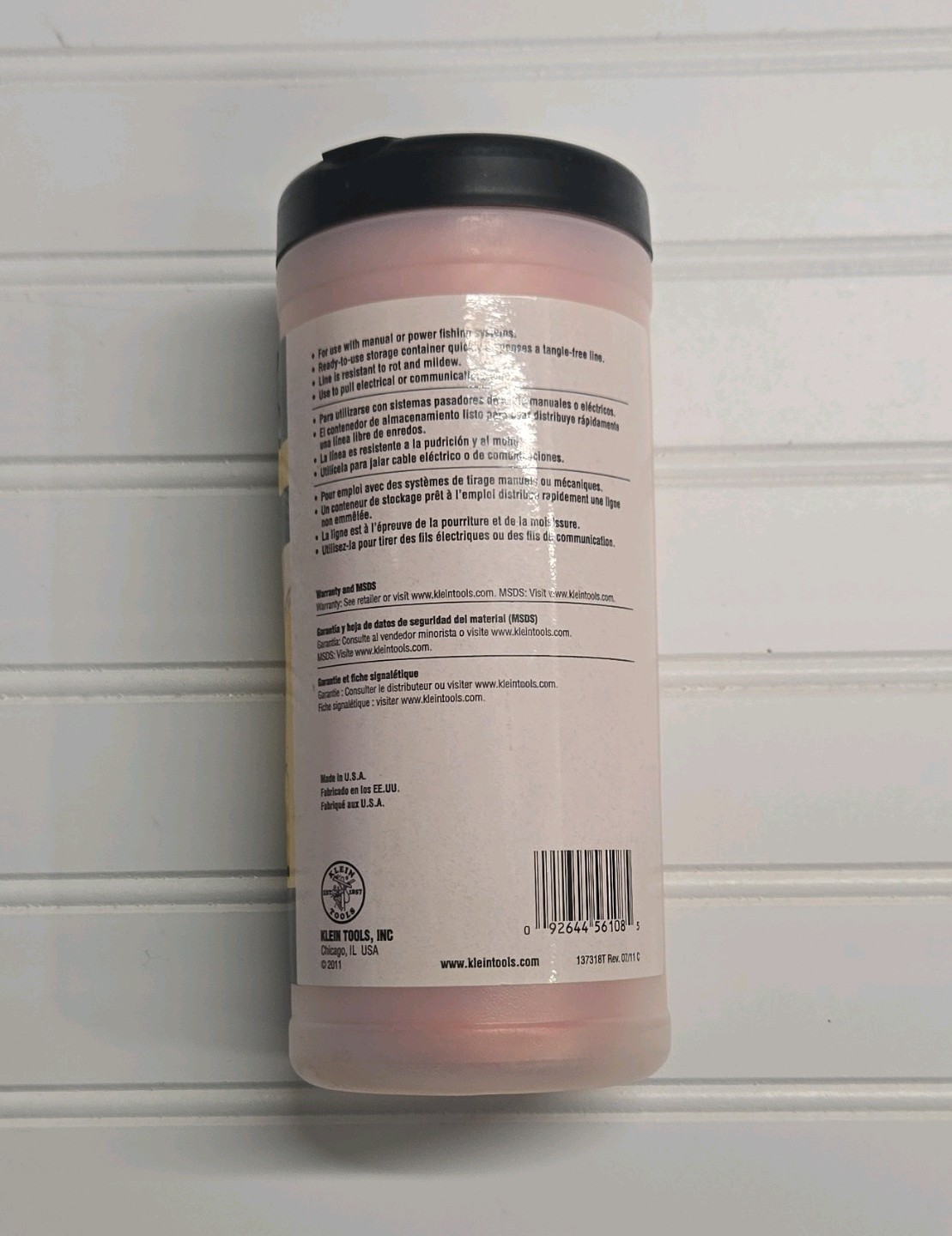 Klein Tools 500' Pulling Line Pink Sheath Electrical Wire Puller Line MPN 56108