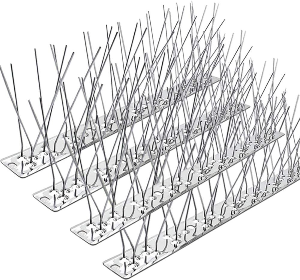 Rust-Resistant Bird Spikes - 17 Strips, DIY Installation
