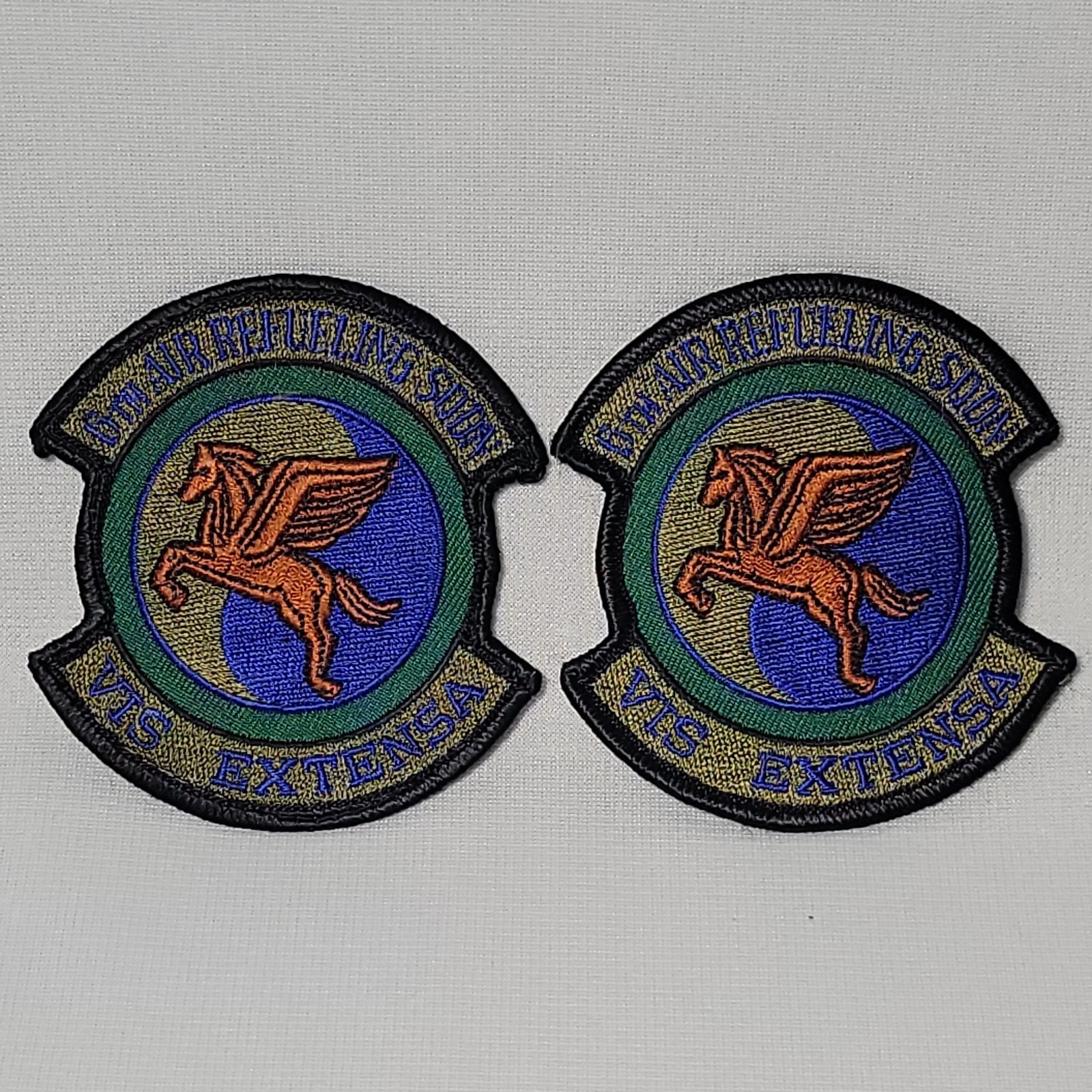 USAF 6th AIR REFUELING SQUADRON PATCH SUBDUED GREEN  (2)