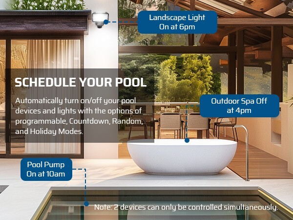 DEWENWILS Pool Pump Timer, Outdoor Smart WiFi Box On/Off Automatically