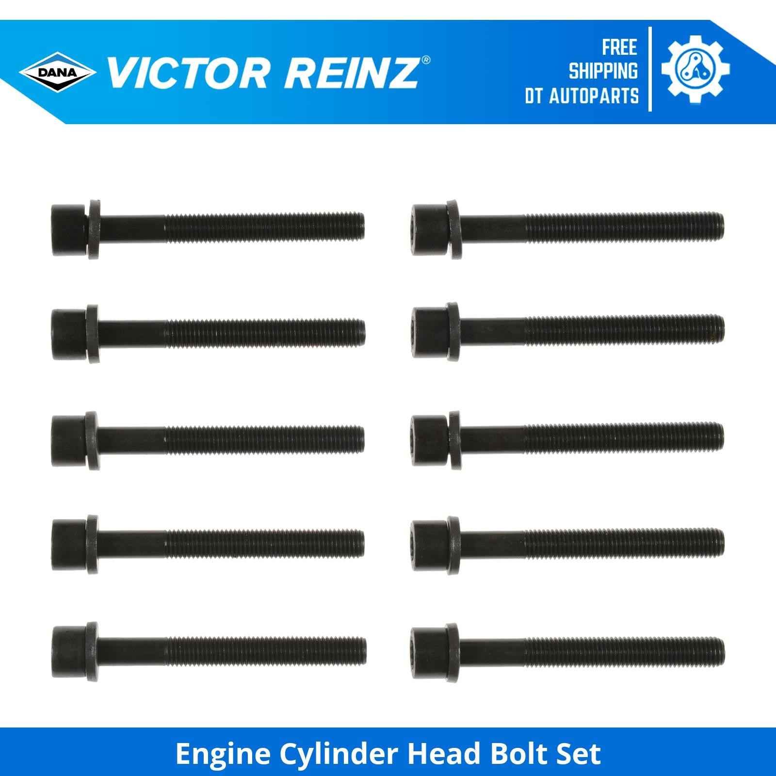 For 1985-1998 Volkswagen Golf Engine Cylinder Head Bolt Set Victor Reinz 1986