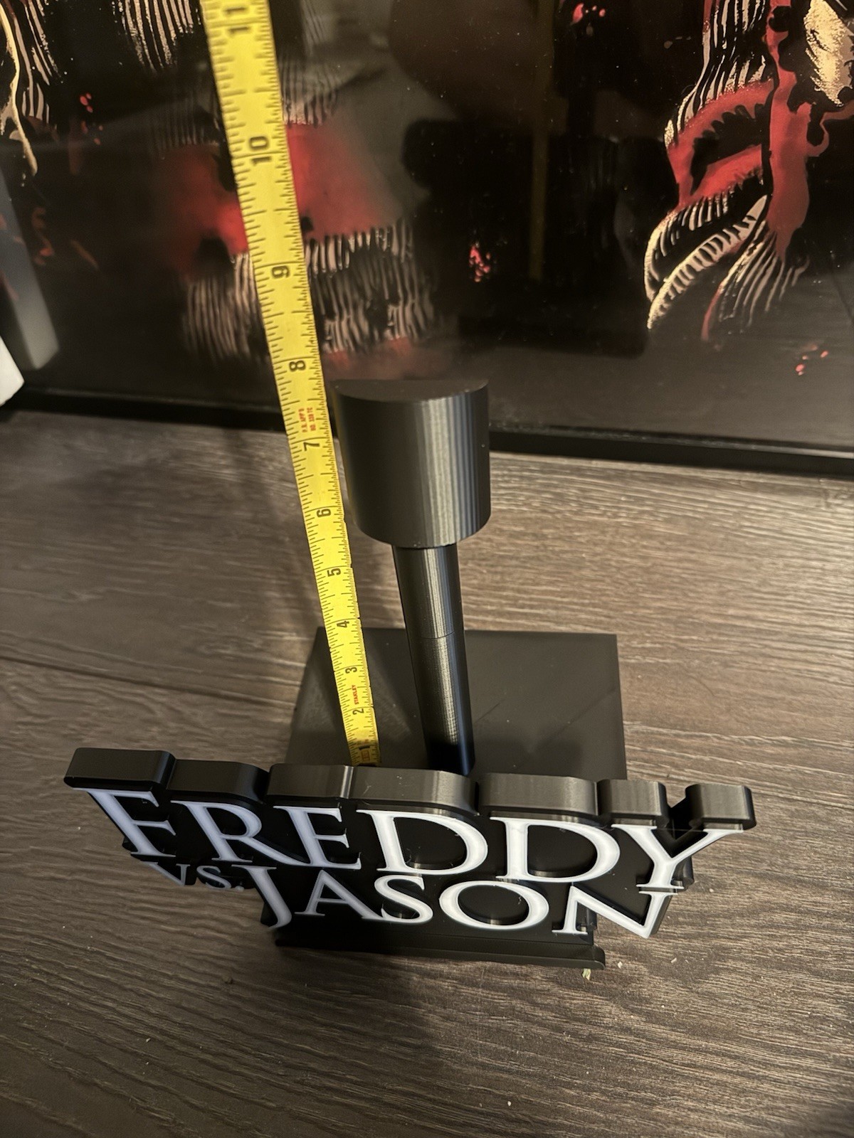 Freddy VS Jason Mask Stand Display