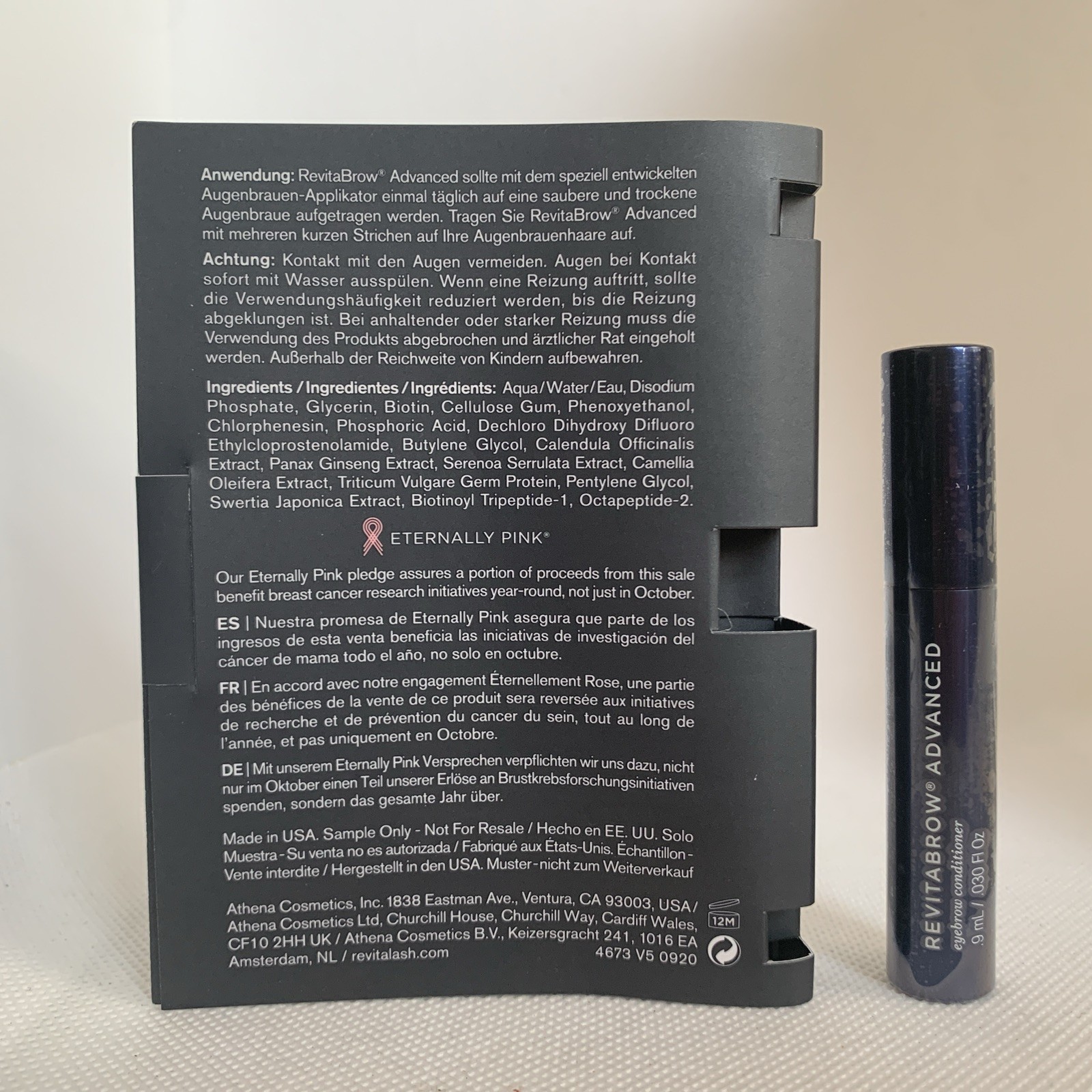 RevitaLash Cosmetics REVITABROW Advanced Eyebrow Conditioner 0.03oz SEALED Mini