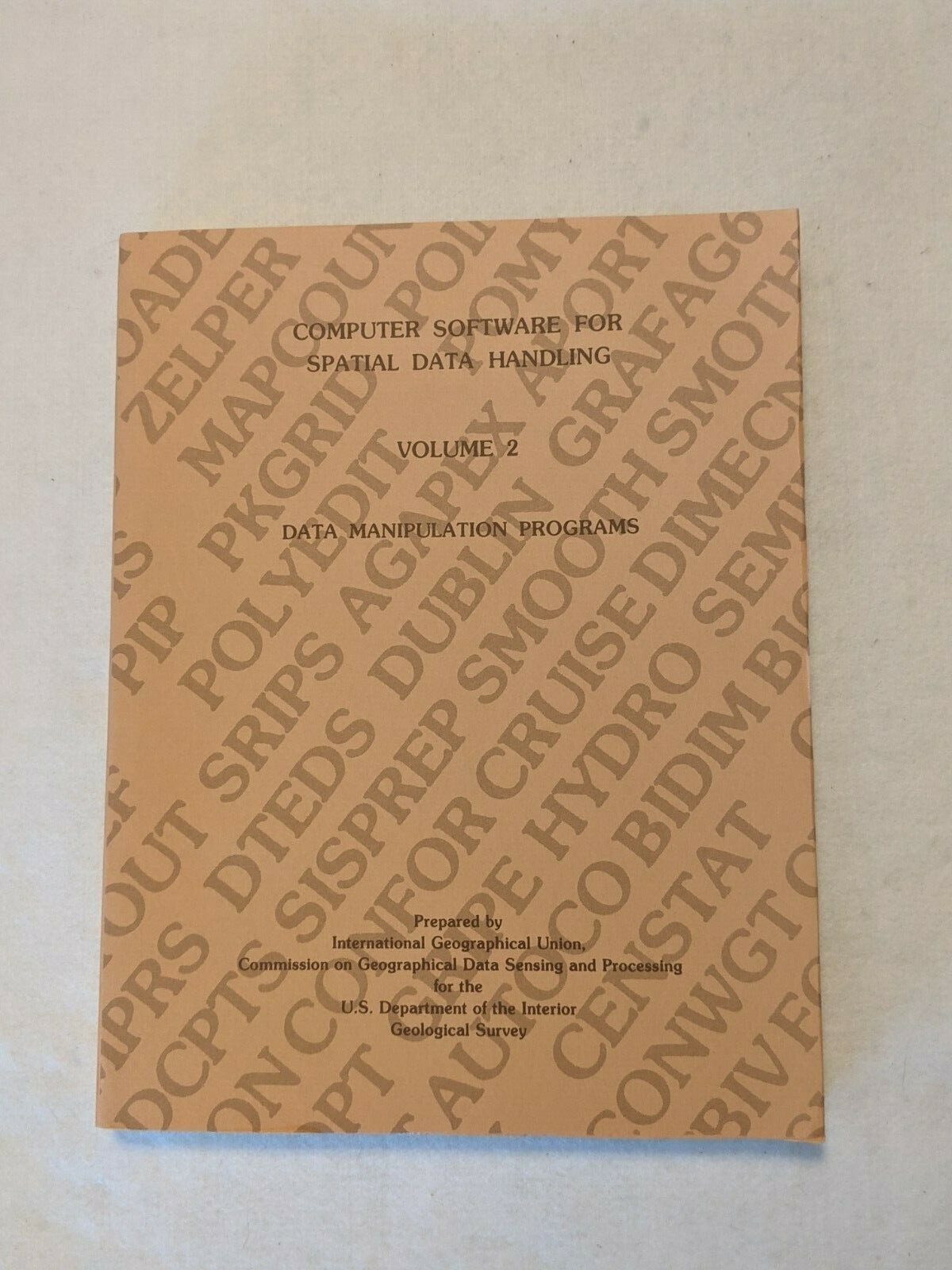 Computer Software For Spatial Data Handling 3 Volume Set Vtg 1980 ed. Marble