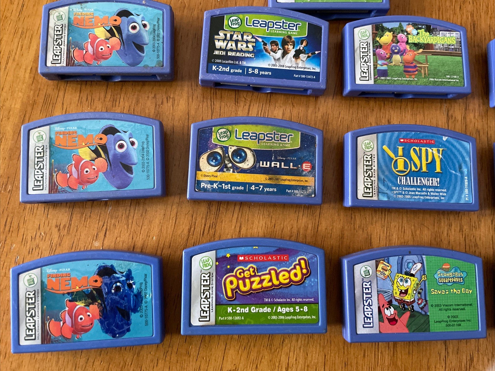 Leap Frog Leapfrog Leapster Game Cartridges Lot 13