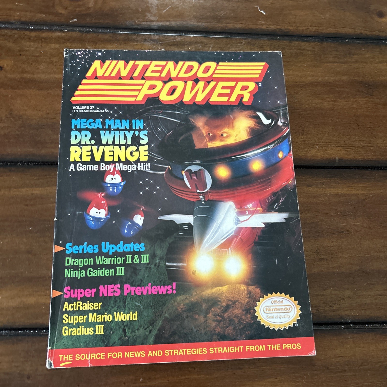 NINTENDO POWER MAGAZINE VOLUME 27 MEGA MAN WITH POSTER