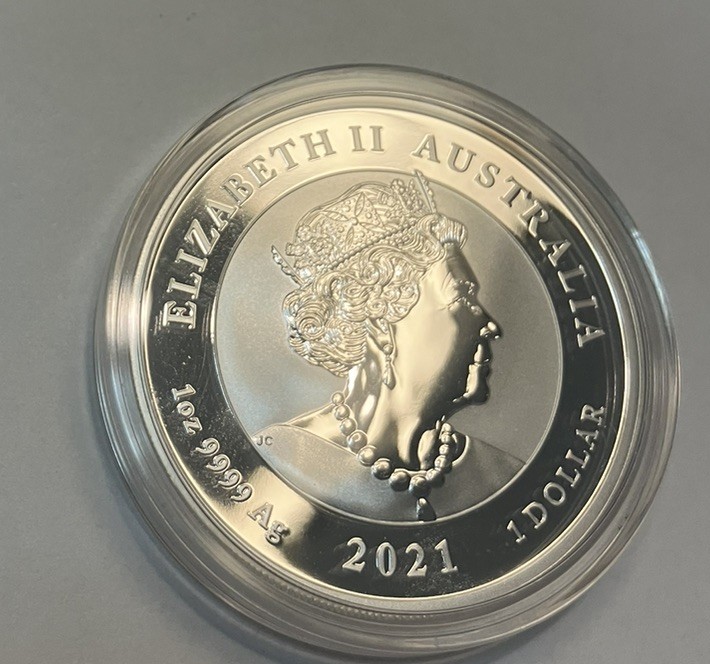 2021 Australia Perth Myth & Legends Dragon 1oz Coin In Capsule