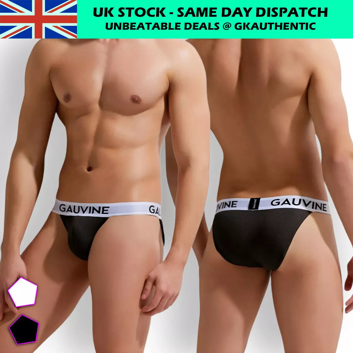 Gauvine Cotton Tanga Brief Double Lined Classy Men's Underwear 2003