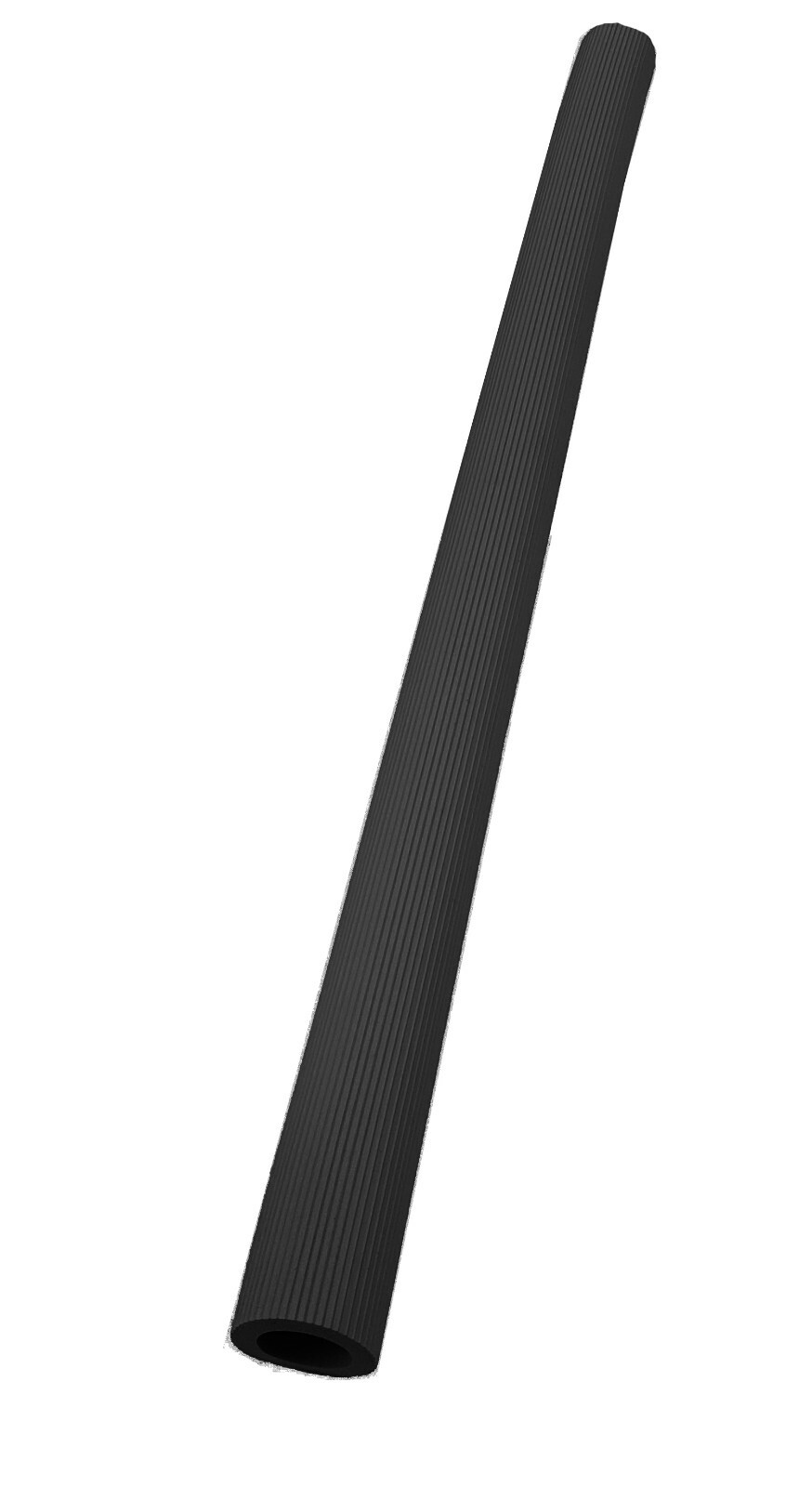 Closed-Cell Corrugated Neoprene Sponge - Insulation - Tubing - Dark Grey - 21" L
