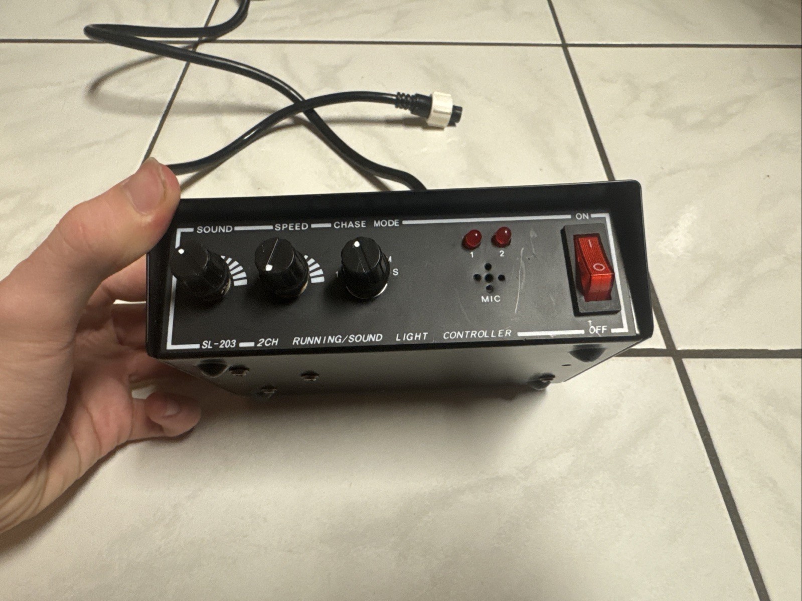SL-203 2 Channel Duralight Controller, Tested Working With Built In Cord