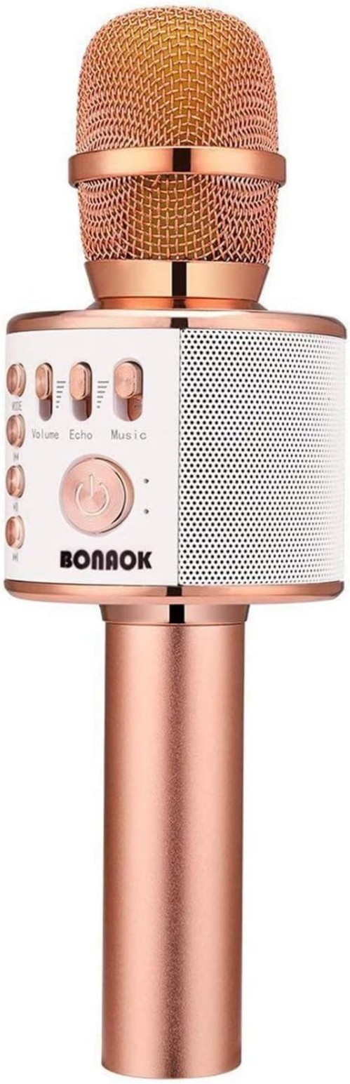 Portable Handheld Karaoke Microphone with Bluetooth - Perfect for Home Fun
