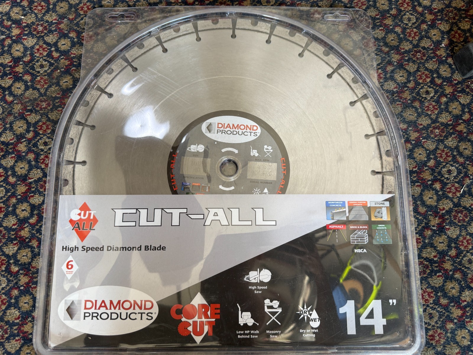 Diamond Products CUT-ALL M16 High Speed Cutting Blade 14" x 1.25" 84968
