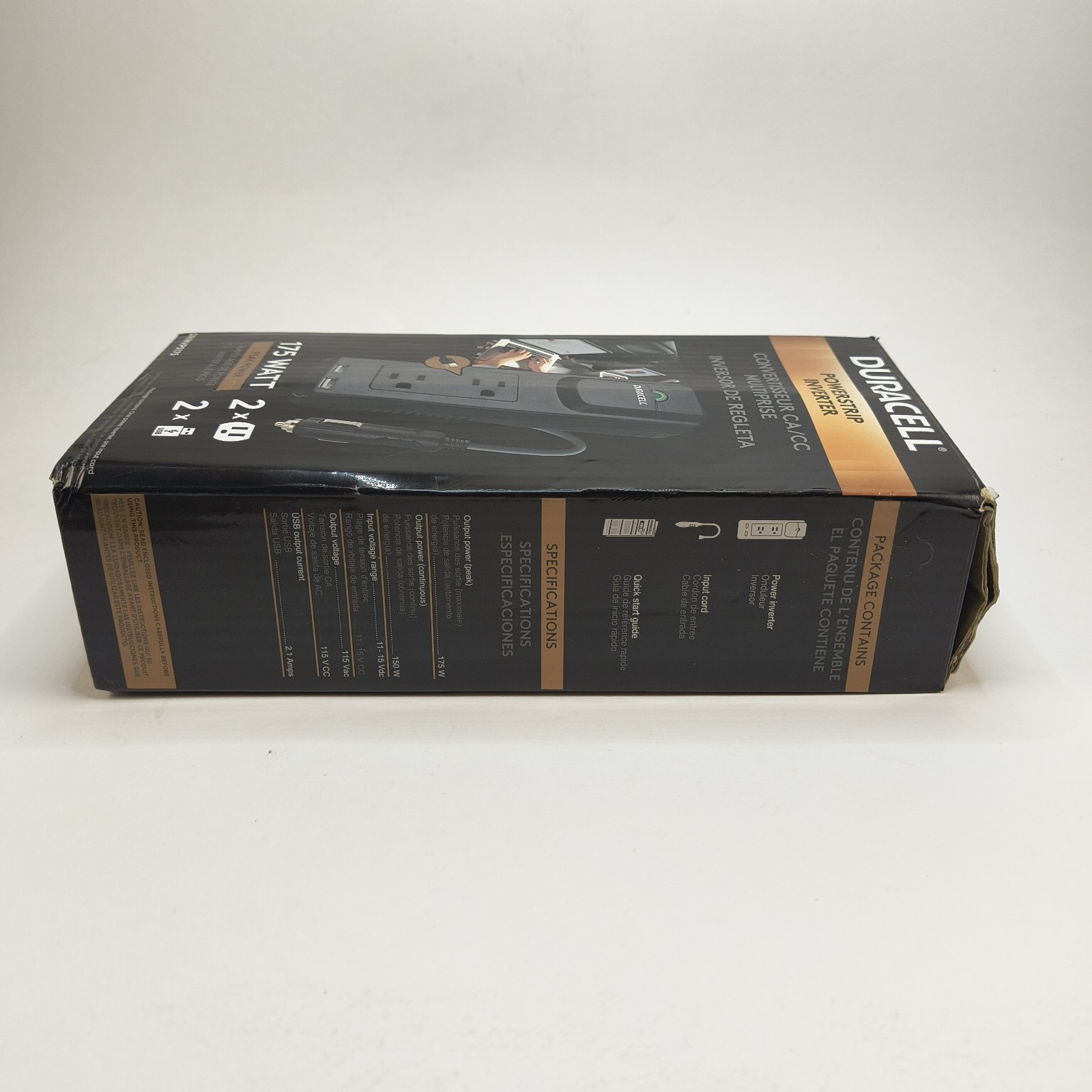 Duracell 175-Watt Powerstrip Inverter Model DRINVPS175